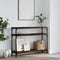 vidaXL Console Table Smoked Oak 100x29x75 cm Engineered Wood