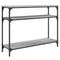 vidaXL Console Table Grey Sonoma 100x29x75 cm Engineered Wood