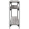 vidaXL Console Table Grey Sonoma 100x29x75 cm Engineered Wood