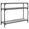 vidaXL Console Table Grey Sonoma 100x29x75 cm Engineered Wood