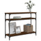 vidaXL Console Table Brown Oak 100x29x75 cm Engineered Wood