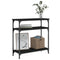 vidaXL Console Table Black 75x29x75 cm Engineered Wood