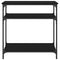 vidaXL Console Table Black 75x29x75 cm Engineered Wood