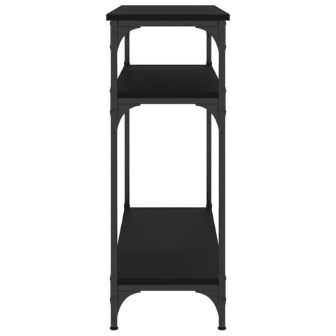 vidaXL Console Table Black 75x29x75 cm Engineered Wood