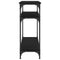 vidaXL Console Table Black 75x29x75 cm Engineered Wood