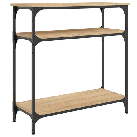 vidaXL Console Table Sonoma Oak 75x29x75 cm Engineered Wood