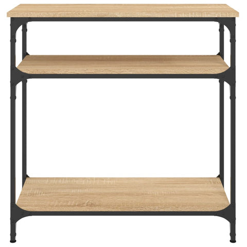 vidaXL Console Table Sonoma Oak 75x29x75 cm Engineered Wood