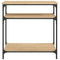 vidaXL Console Table Sonoma Oak 75x29x75 cm Engineered Wood