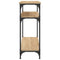 vidaXL Console Table Sonoma Oak 75x29x75 cm Engineered Wood