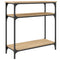 vidaXL Console Table Sonoma Oak 75x29x75 cm Engineered Wood