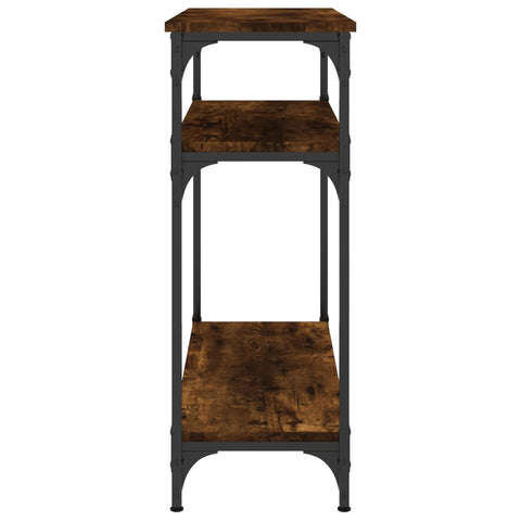 vidaXL Console Table Smoked Oak 75x29x75 cm Engineered Wood