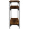 vidaXL Console Table Smoked Oak 75x29x75 cm Engineered Wood