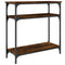 vidaXL Console Table Smoked Oak 75x29x75 cm Engineered Wood