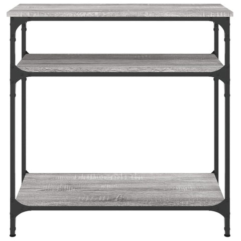 vidaXL Console Table Grey Sonoma 75x29x75 cm Engineered Wood