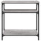 vidaXL Console Table Grey Sonoma 75x29x75 cm Engineered Wood