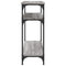 vidaXL Console Table Grey Sonoma 75x29x75 cm Engineered Wood