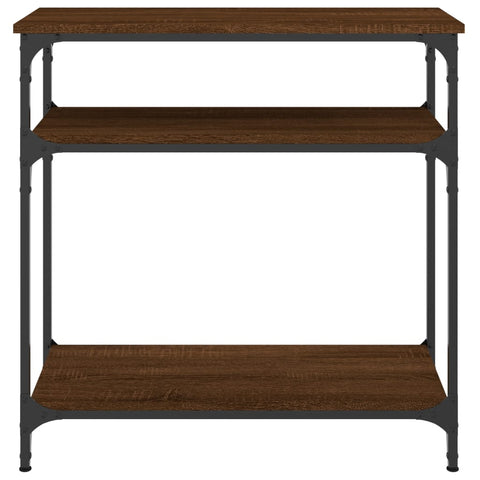 vidaXL Console Table Brown Oak 75x29x75 cm Engineered Wood