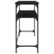 vidaXL Console Table Black 100x35.5x75 cm Engineered Wood