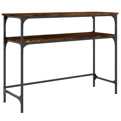 vidaXL Console Table Smoked Oak 100x35.5x75 cm Engineered Wood