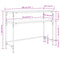 vidaXL Console Table Smoked Oak 100x35.5x75 cm Engineered Wood