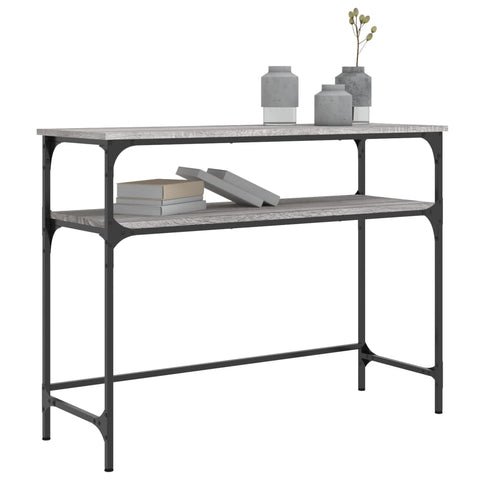 vidaXL Console Table Grey Sonoma 100x35.5x75 cm Engineered Wood