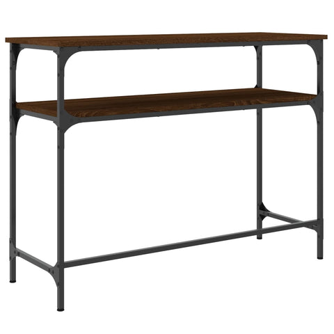 vidaXL Console Table Brown Oak 100x35.5x75 cm Engineered Wood
