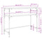 vidaXL Console Table Brown Oak 100x35.5x75 cm Engineered Wood