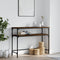 vidaXL Console Table Brown Oak 100x35.5x75 cm Engineered Wood