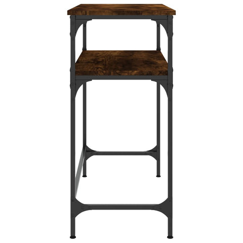 vidaXL Console Table Smoked Oak 75x35.5x75 cm Engineered Wood