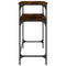 vidaXL Console Table Smoked Oak 75x35.5x75 cm Engineered Wood