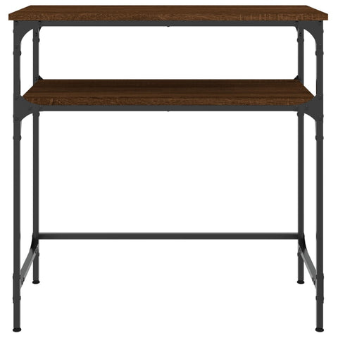 vidaXL Console Table Brown Oak 75x35.5x75 cm Engineered Wood