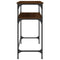 vidaXL Console Table Brown Oak 75x35.5x75 cm Engineered Wood