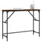 vidaXL Console Table Smoked Oak 100x32x75 cm Engineered Wood