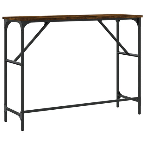 vidaXL Console Table Smoked Oak 100x32x75 cm Engineered Wood