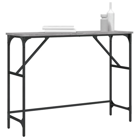 vidaXL Console Table Grey Sonoma 100x32x75 cm Engineered Wood