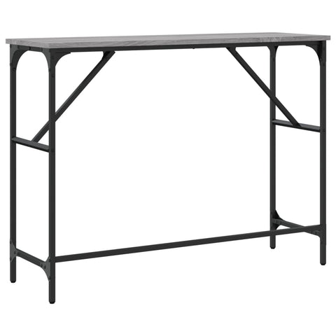 vidaXL Console Table Grey Sonoma 100x32x75 cm Engineered Wood