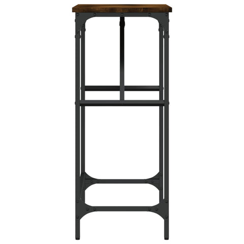 vidaXL Console Table Smoked Oak 75x32x75 cm Engineered Wood