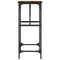 vidaXL Console Table Smoked Oak 75x32x75 cm Engineered Wood