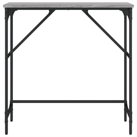 vidaXL Console Table Grey Sonoma 75x32x75 cm Engineered Wood