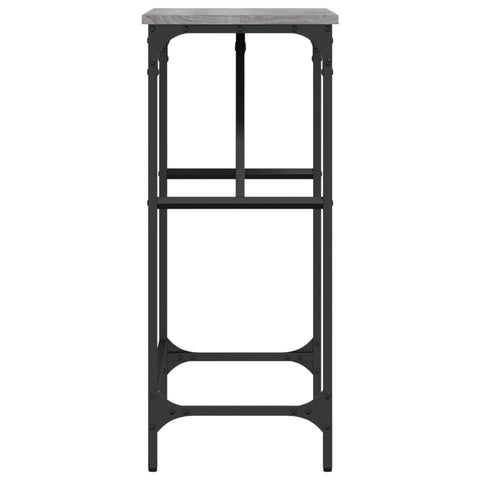 vidaXL Console Table Grey Sonoma 75x32x75 cm Engineered Wood