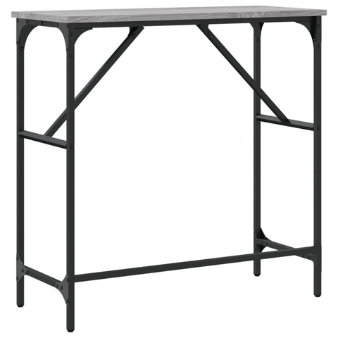 vidaXL Console Table Grey Sonoma 75x32x75 cm Engineered Wood