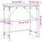 vidaXL Console Table Grey Sonoma 75x32x75 cm Engineered Wood