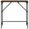 vidaXL Console Table Brown Oak 75x32x75 cm Engineered Wood