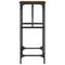 vidaXL Console Table Brown Oak 75x32x75 cm Engineered Wood