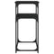 vidaXL Console Table Black 100x35.5x75 cm Engineered Wood