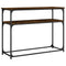 vidaXL Console Table Smoked Oak 100x35.5x75 cm Engineered Wood