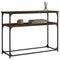 vidaXL Console Table Smoked Oak 100x35.5x75 cm Engineered Wood
