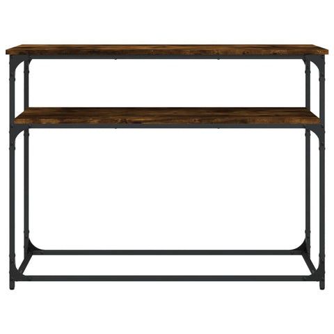 vidaXL Console Table Smoked Oak 100x35.5x75 cm Engineered Wood