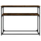 vidaXL Console Table Smoked Oak 100x35.5x75 cm Engineered Wood