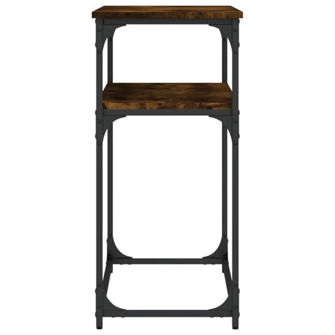 vidaXL Console Table Smoked Oak 100x35.5x75 cm Engineered Wood